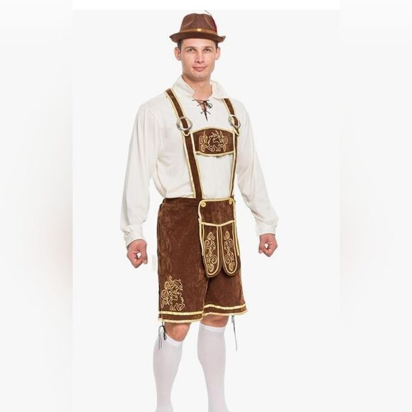 spooktacular Mens German Barvarian Ocktoberfest Costume Size XXL - Picture 5 of 13